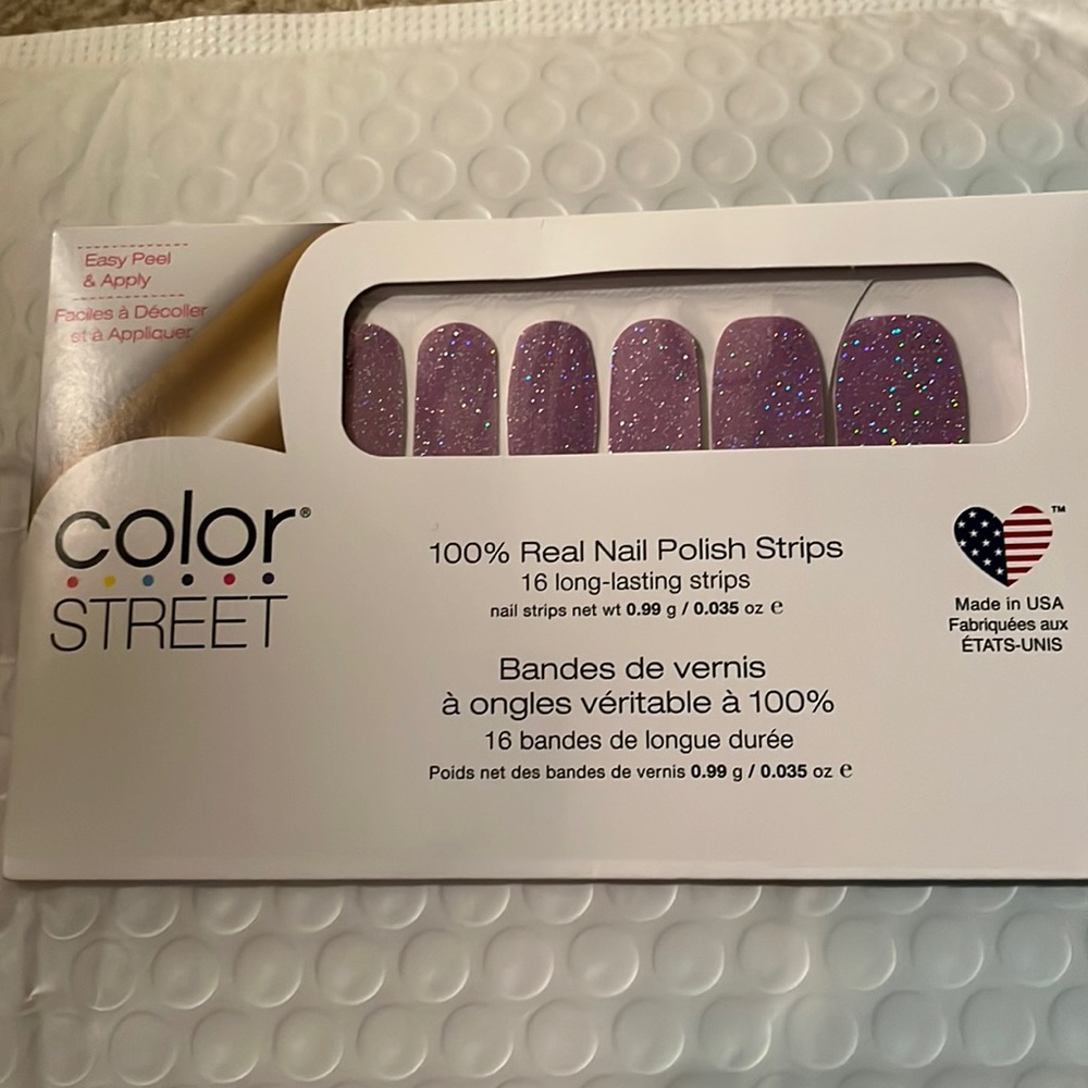 Brand new color street 100% real nail polish strips.